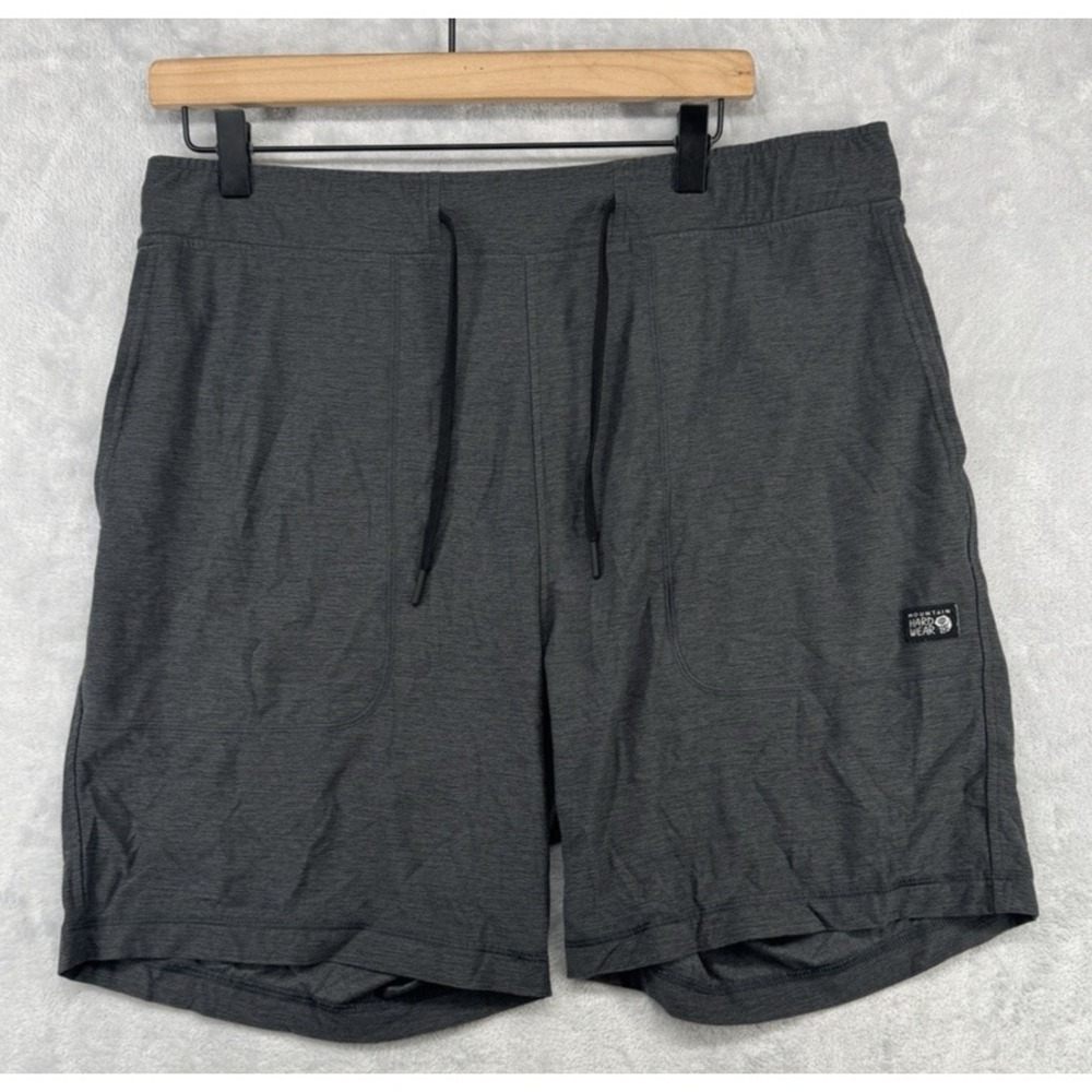 Mountain Hardwear Shorts Gray Polyester Blend Gray Casual Lounge 7" Men's Size L